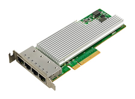 PCIE-2231 - 四埠銅質10GBase-T 乙太網PCI 高速伺服器適配器，採用